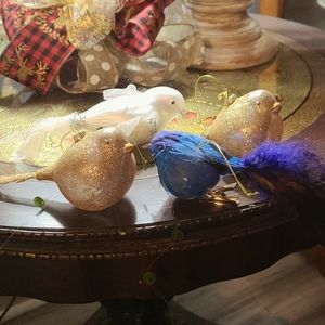 ***SALE ***Christmas Bird Ornaments